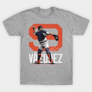 Christian Vazquez Houston Bold Number T-Shirt